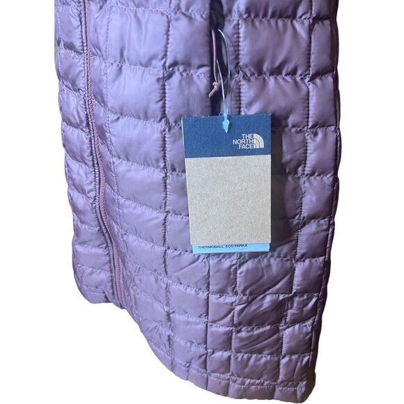 THE NORTH FACE THERMOBALL ECO INSULATOR PARKA in Maroon Purple NWT Size XS - Picture 4 of 9